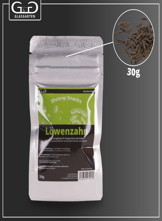 GlasGarten Shrimp Snacks Dandelion 30g - Image 2
